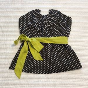 Strapless Odille for Anthropologie peplum top